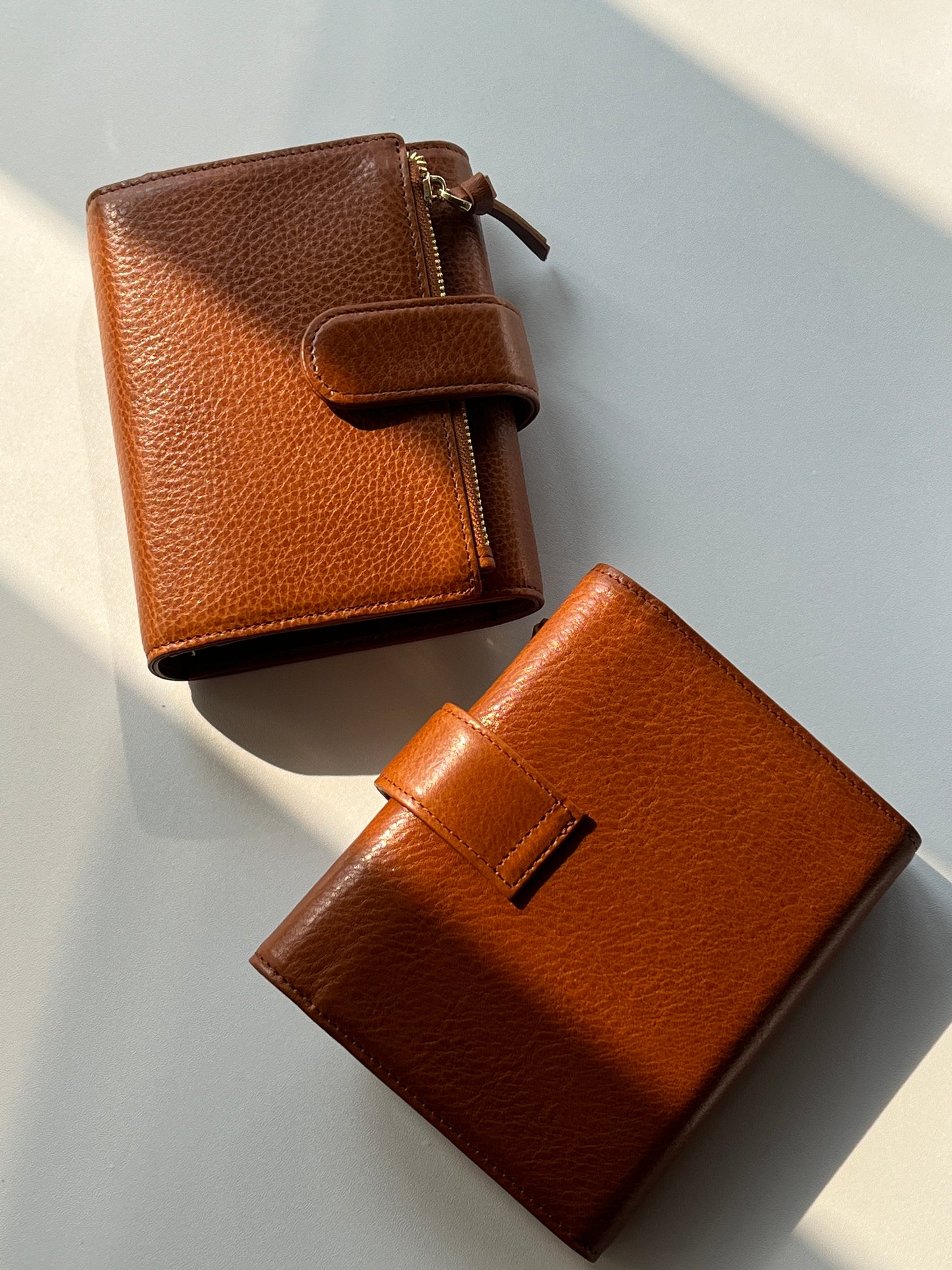 Energy Fold - Genuine Leather Cover - Trifold Pocket Ring Binder - READY TO SHIP