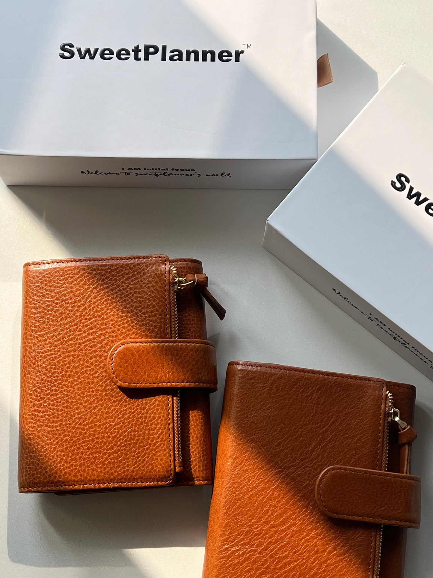 Energy Fold - Genuine Leather Cover - Trifold Pocket Ring Binder - READY TO SHIP