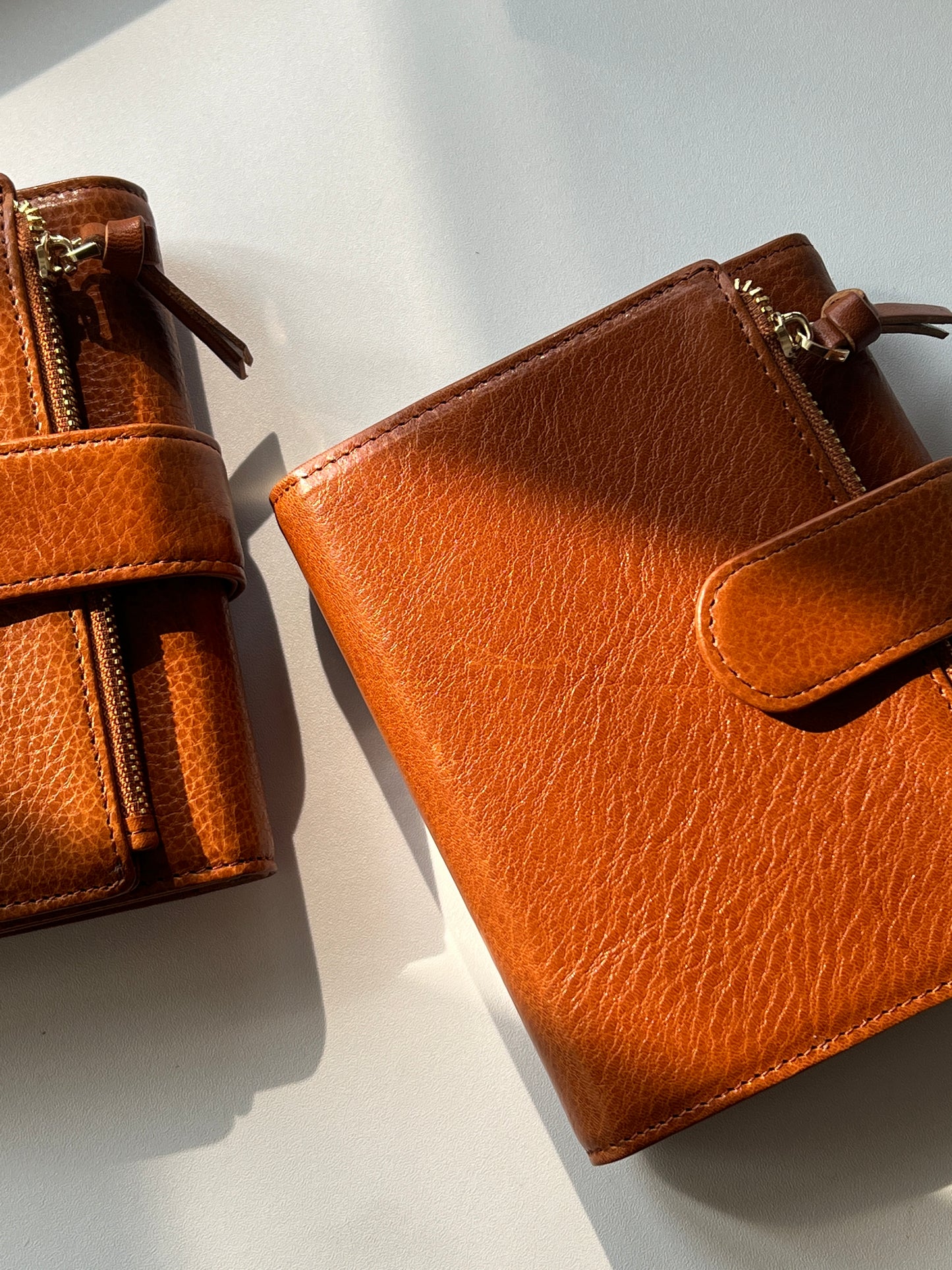 Energy Fold - Genuine Leather Cover - Trifold Pocket Ring Binder - READY TO SHIP