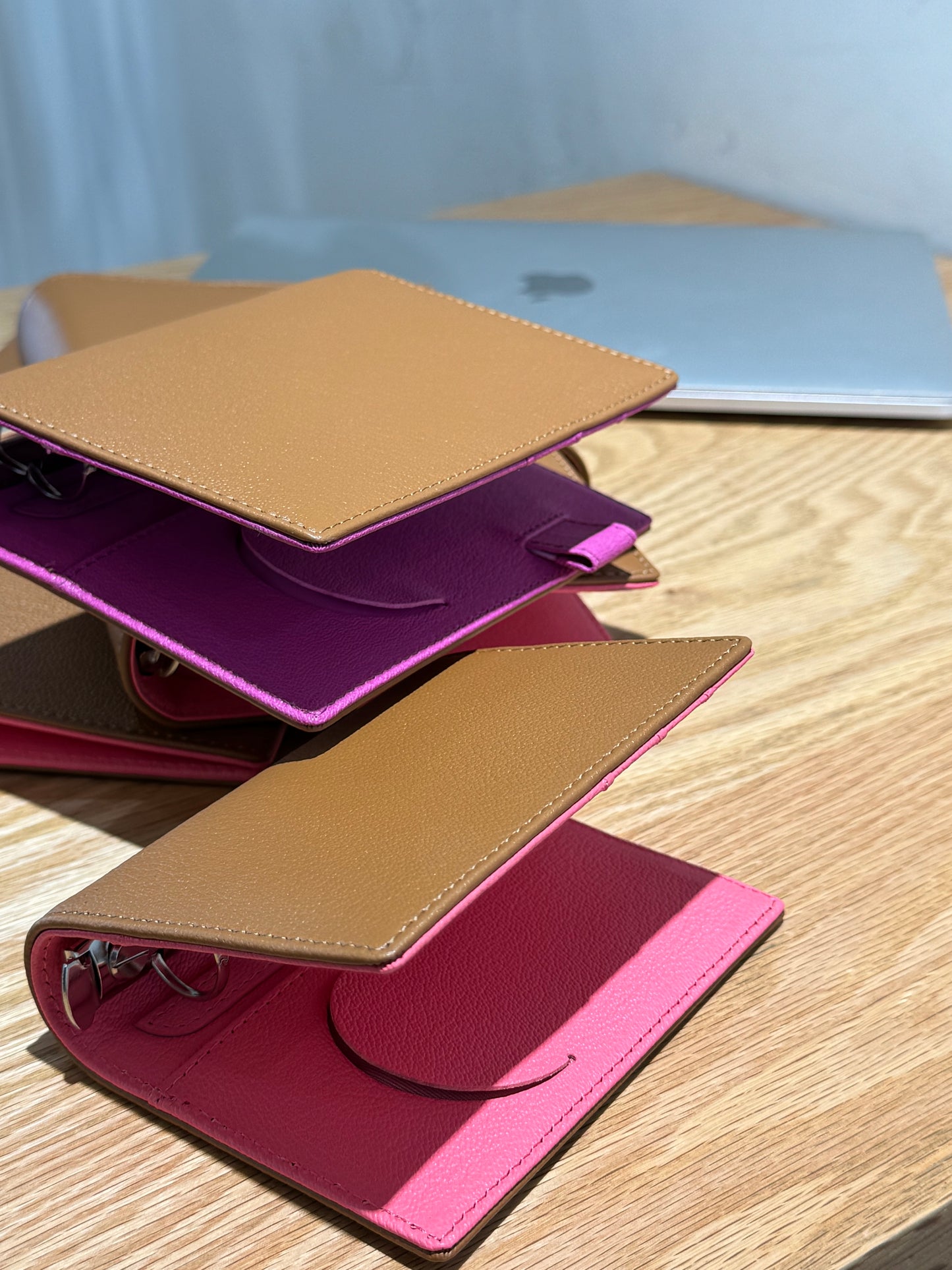 Sully - French Goat Leather - Bifold Ring Binder READY TO SHIP