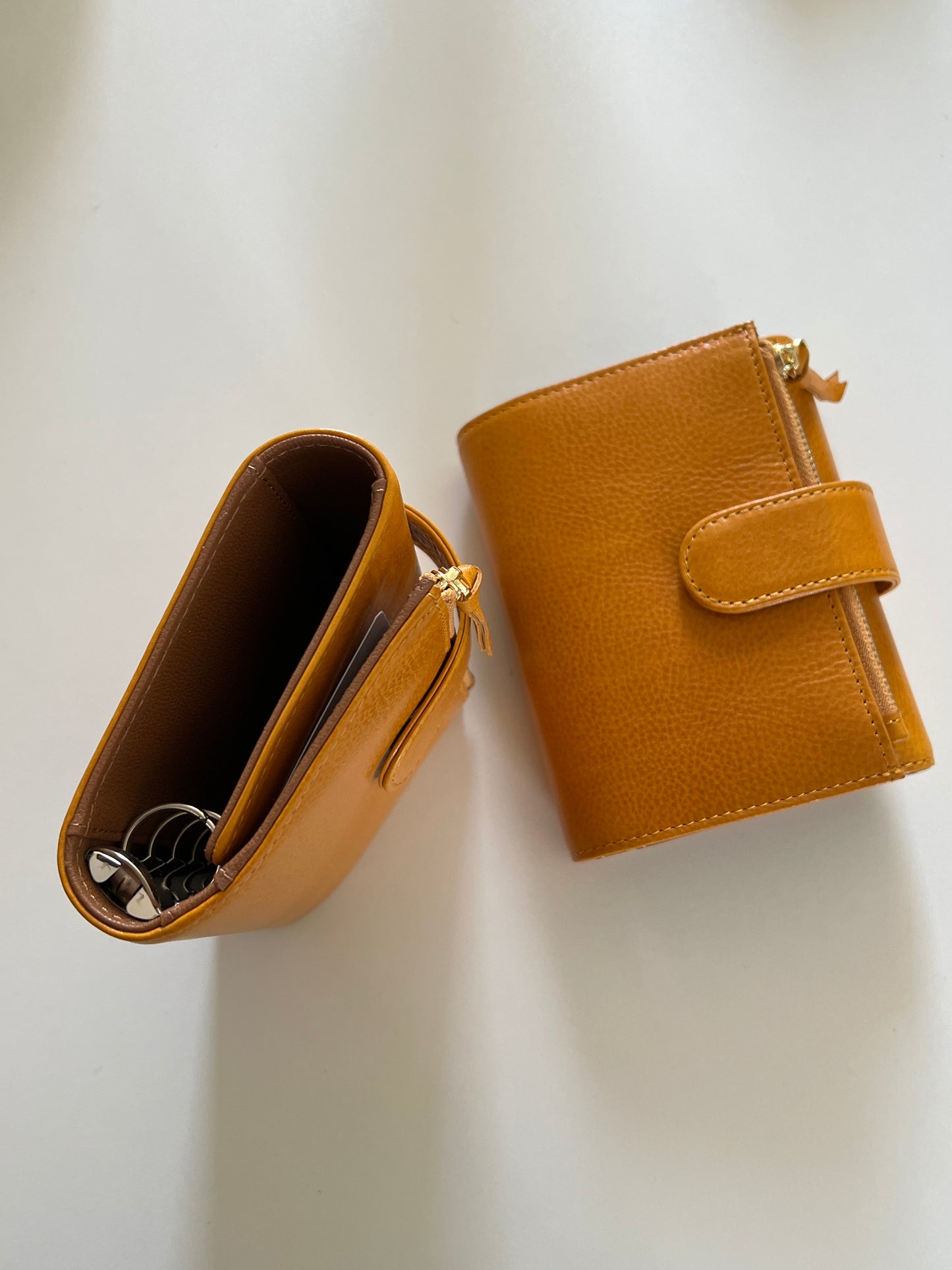 Energy Fold - Genuine Leather Cover - Trifold Pocket Ring Binder - READY TO SHIP