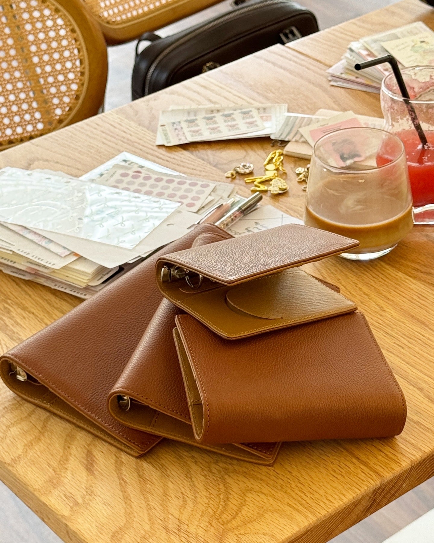 HAAS Barenia Faubourg Leather - Bifold Ring Binder -READY TO SHIP