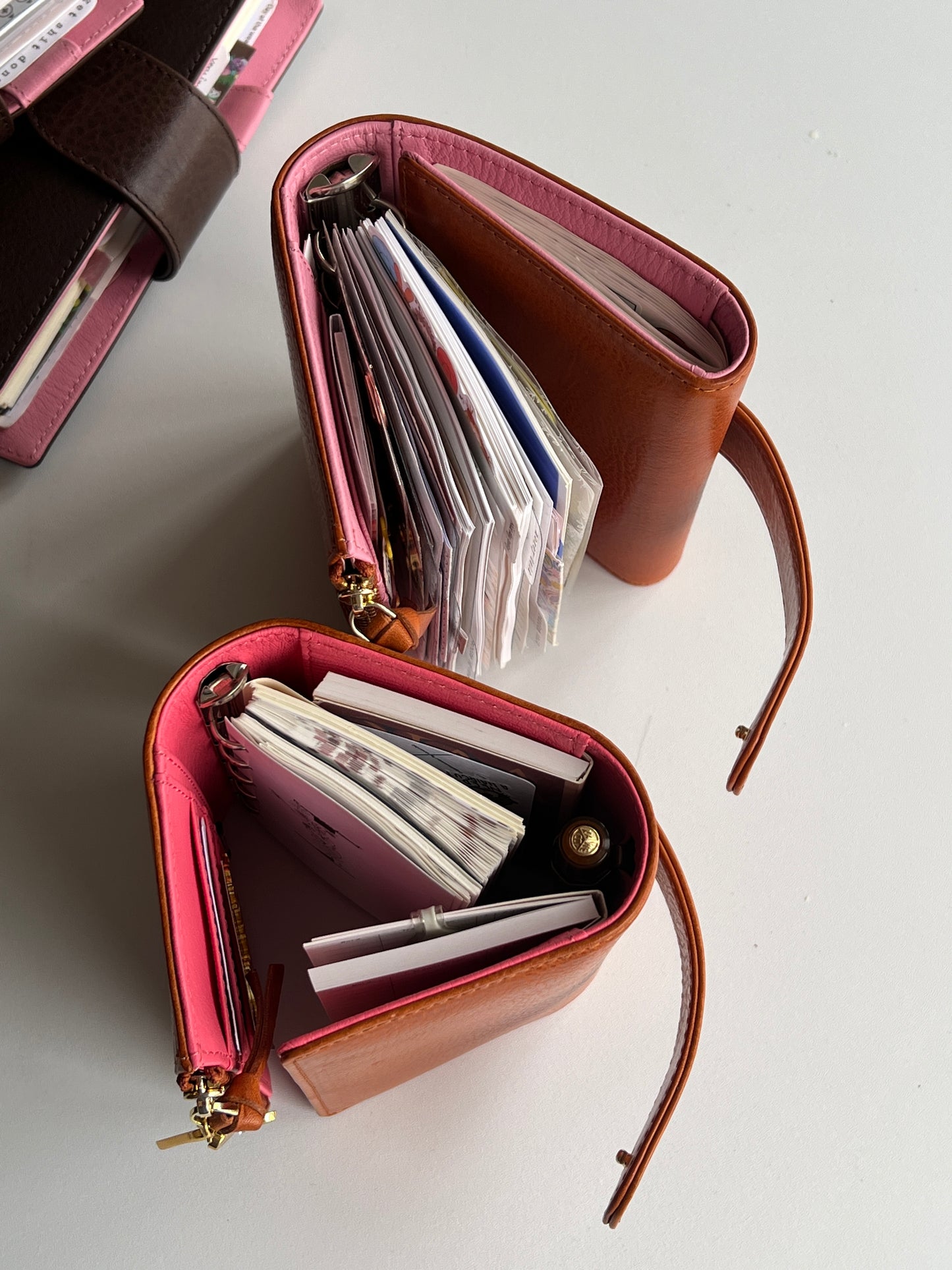 Energy Fold - Genuine Leather Cover - Trifold Pocket Ring Binder - READY TO SHIP