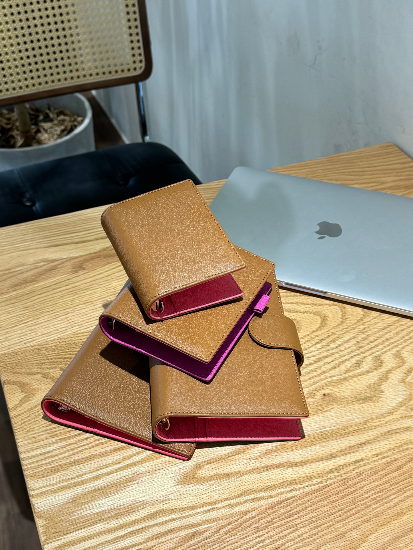 Sully - French Goat Leather - Bifold Ring Binder READY TO SHIP
