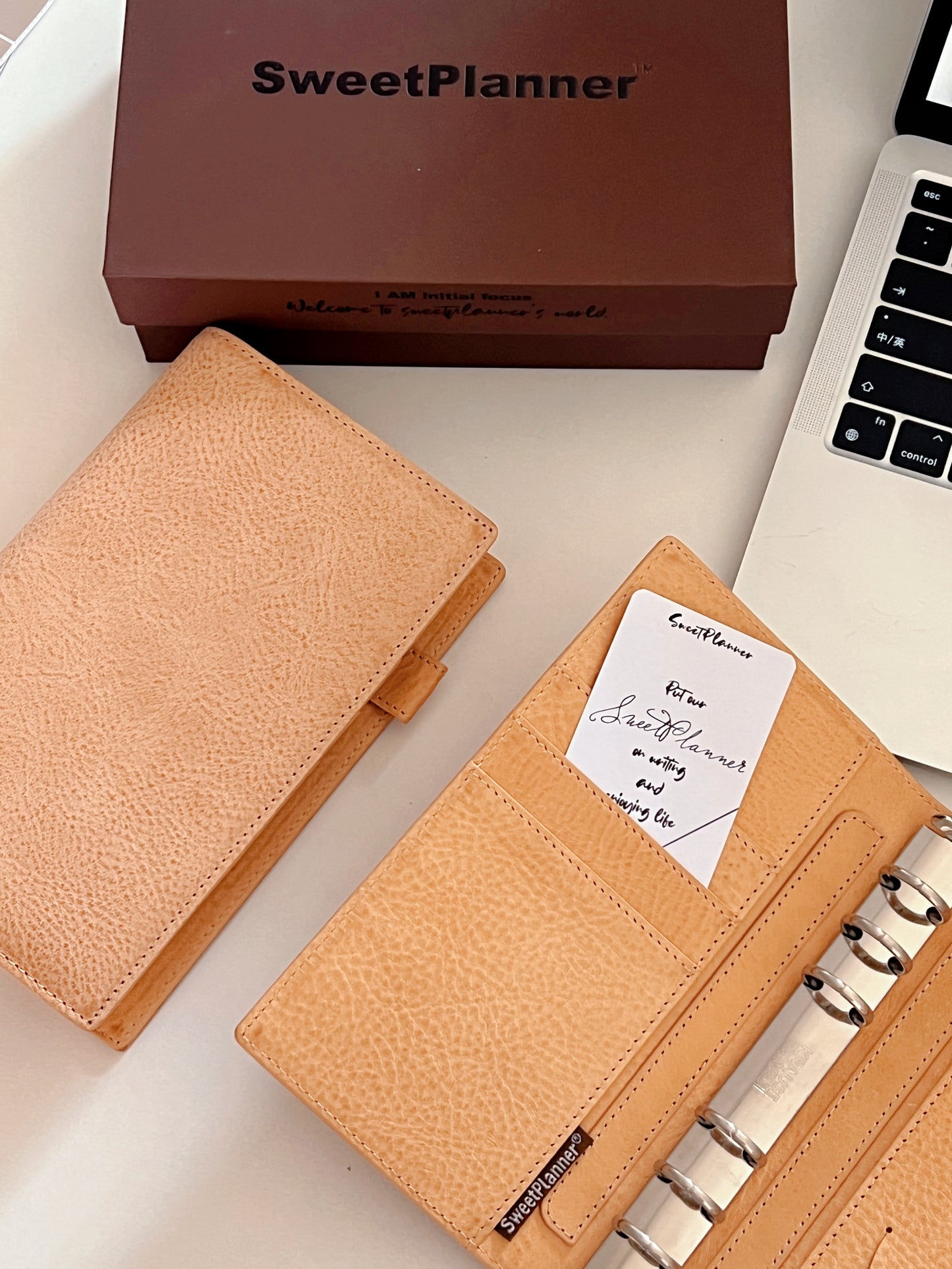 Undyed Wax Leather Ring Binder - READY TO SHIP
