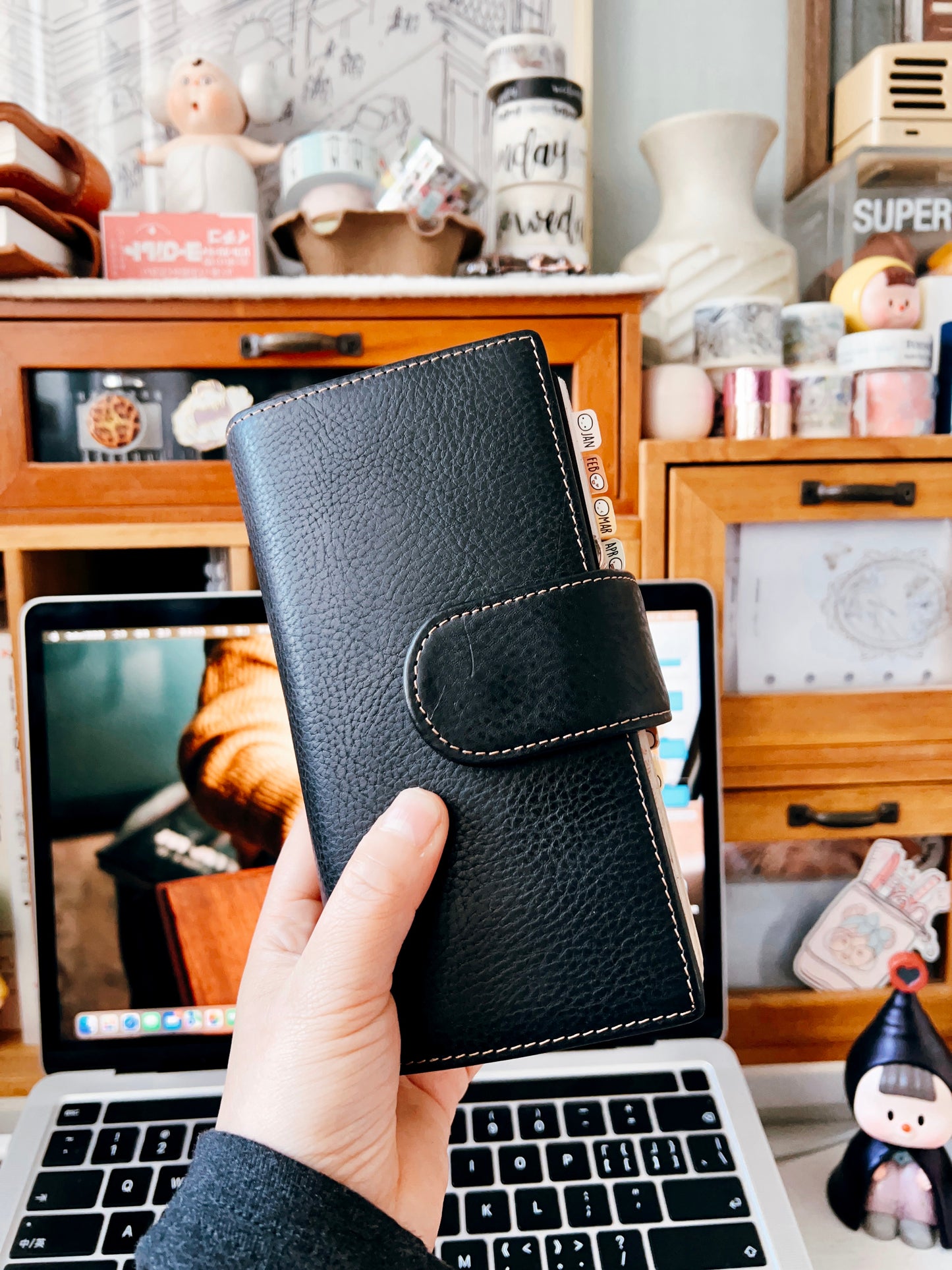 PREORDER (Ship by mid-Sept) - Initial Focus - Genuine Leather cover for Initial Focus Planners/Notebooks (special size)