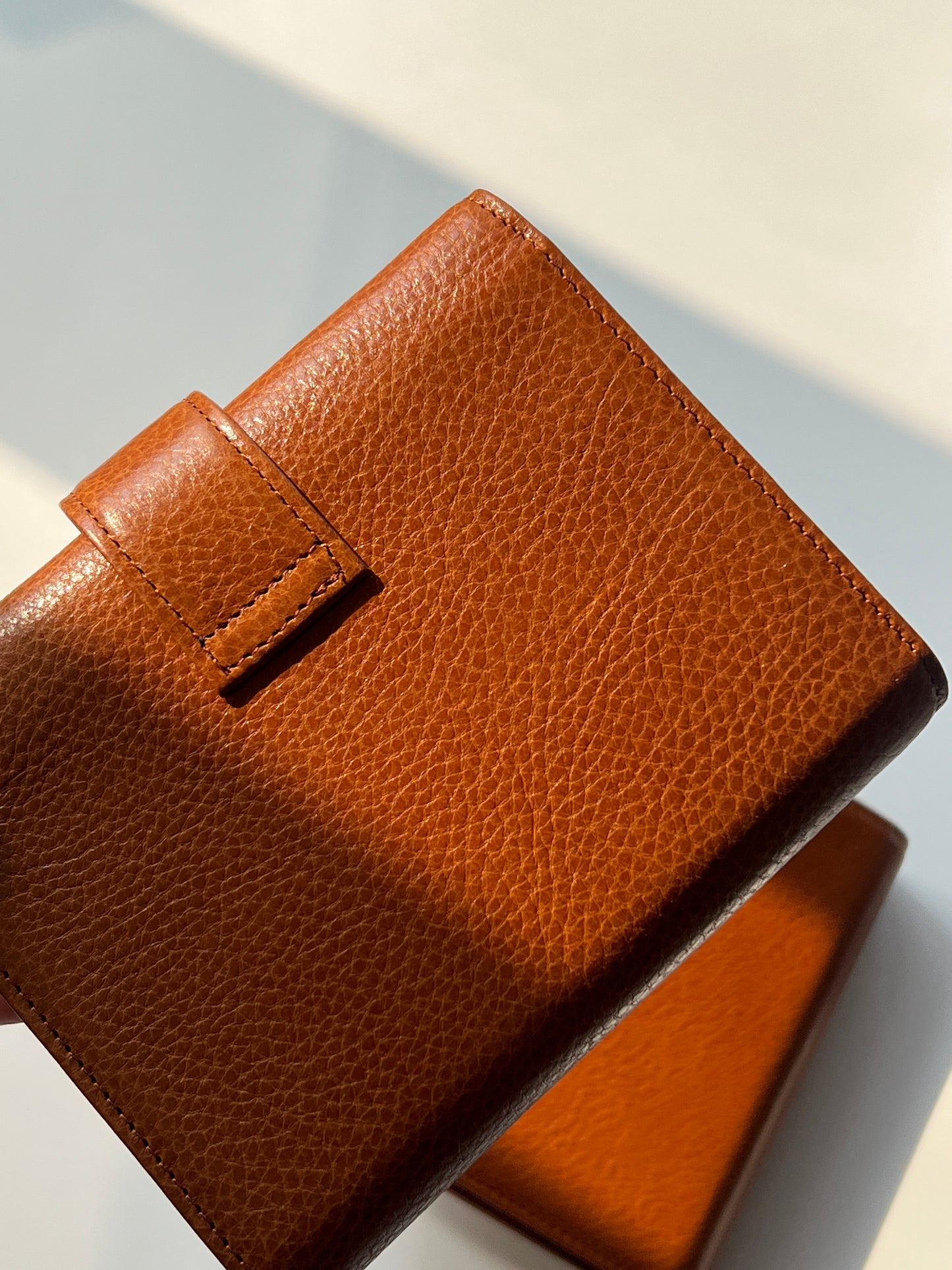 PREORDER (ship by mid-Sept) - Energy Fold - Genuine Leather Cover - Trifold Pocket Ring Binder