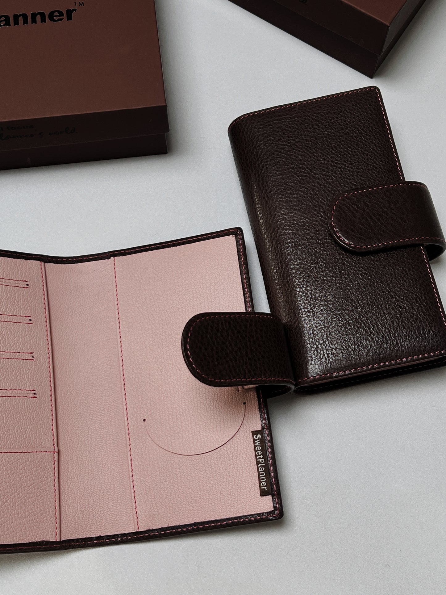 PREORDER (Ship by mid-Sept) - Initial Focus - Genuine Leather cover for Initial Focus Planners/Notebooks (special size)