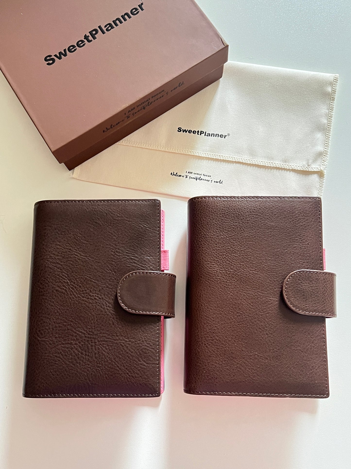 PREORDER (Ship by mid-Sept) - The Birth - Bifold Ring Binder - Chestnut x Sakura pink