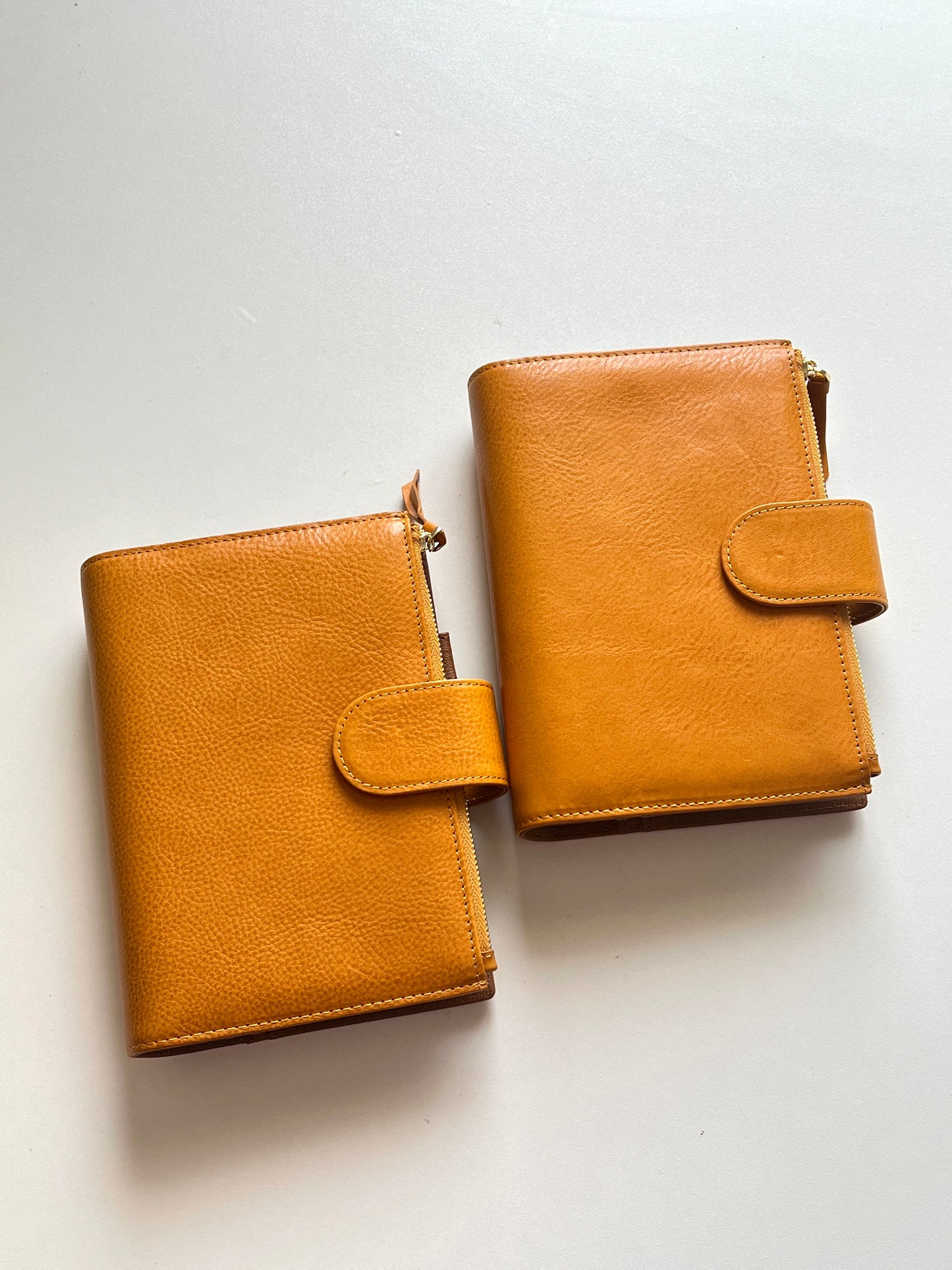 PREORDER - [New Version] Yellow Mbox Lux leather - Bifold Personal Ring Binder