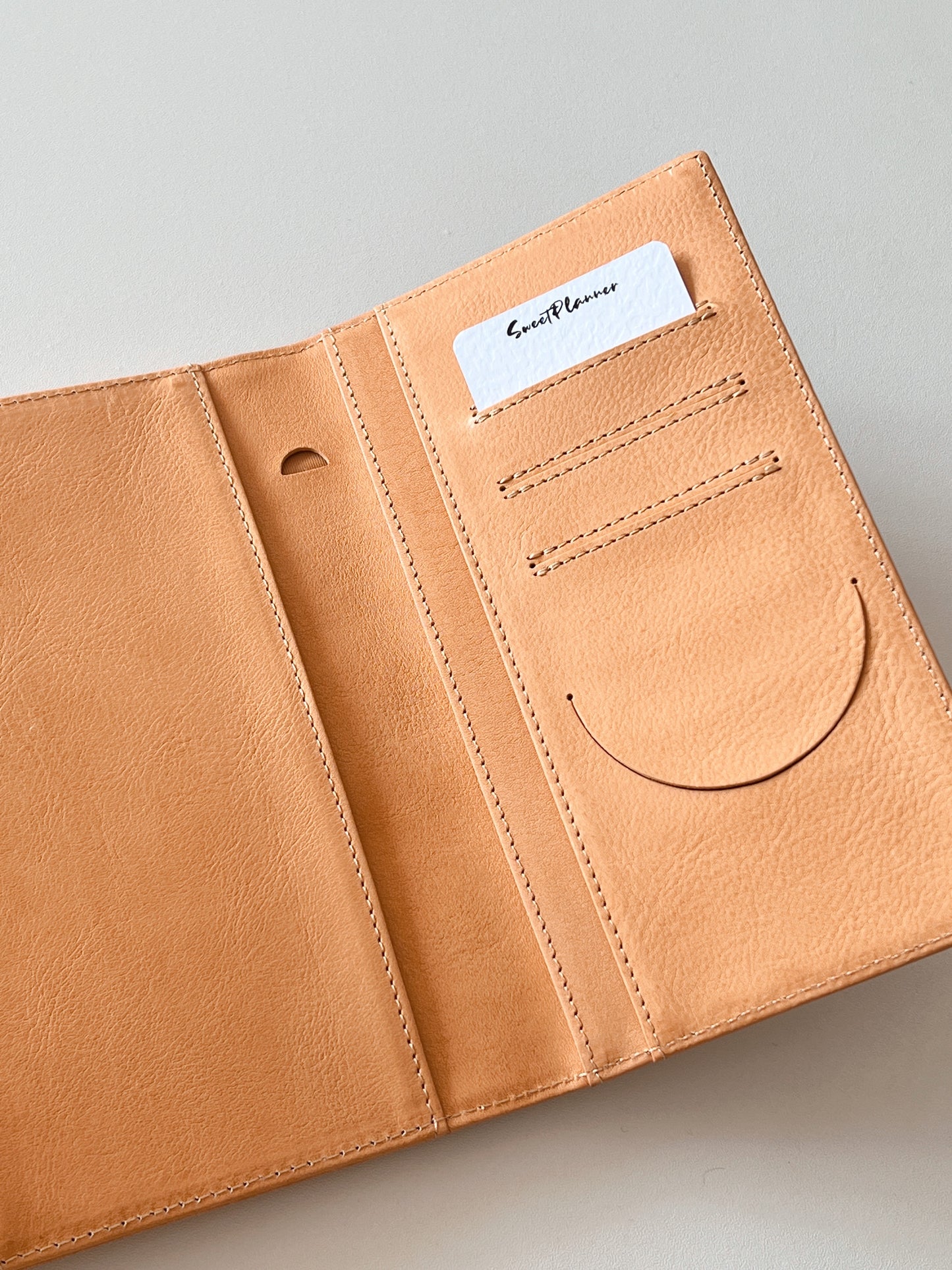 Energy Fold - Genuine Leather Cover - Trifold Personal/FCC Ring Binder