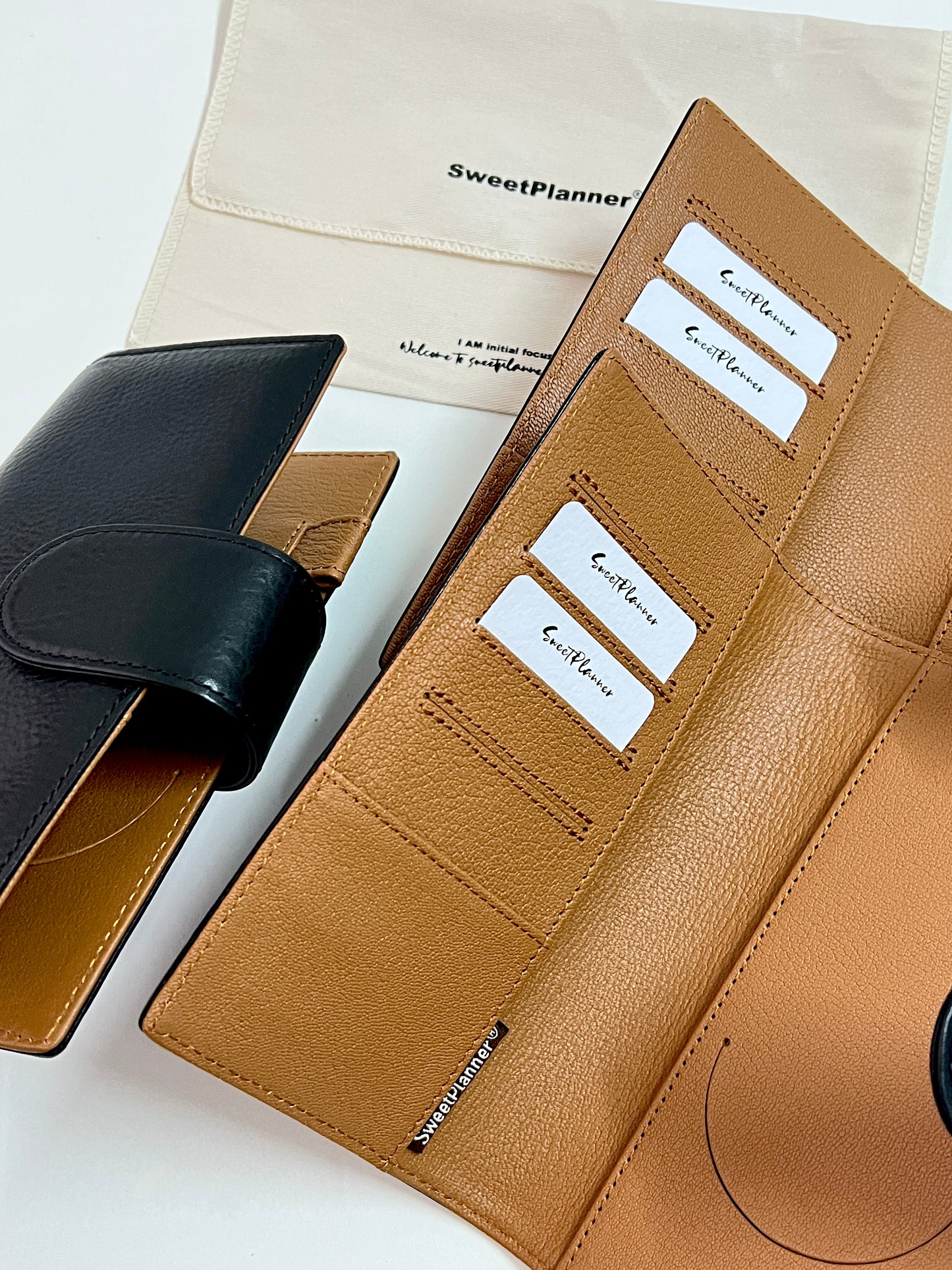 PREORDER (Ship by mid-Sept) - Initial Focus - Genuine Leather cover for Initial Focus Planners/Notebooks (special size)