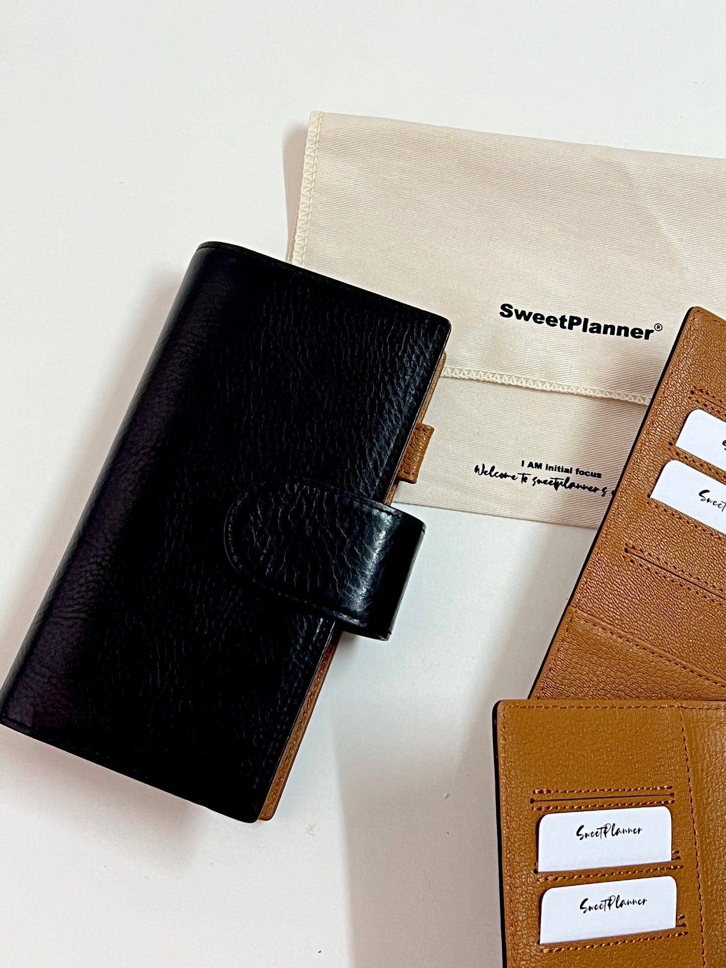 PREORDER (Ship by mid-Sept) - Initial Focus - Genuine Leather cover for Initial Focus Planners/Notebooks (special size)